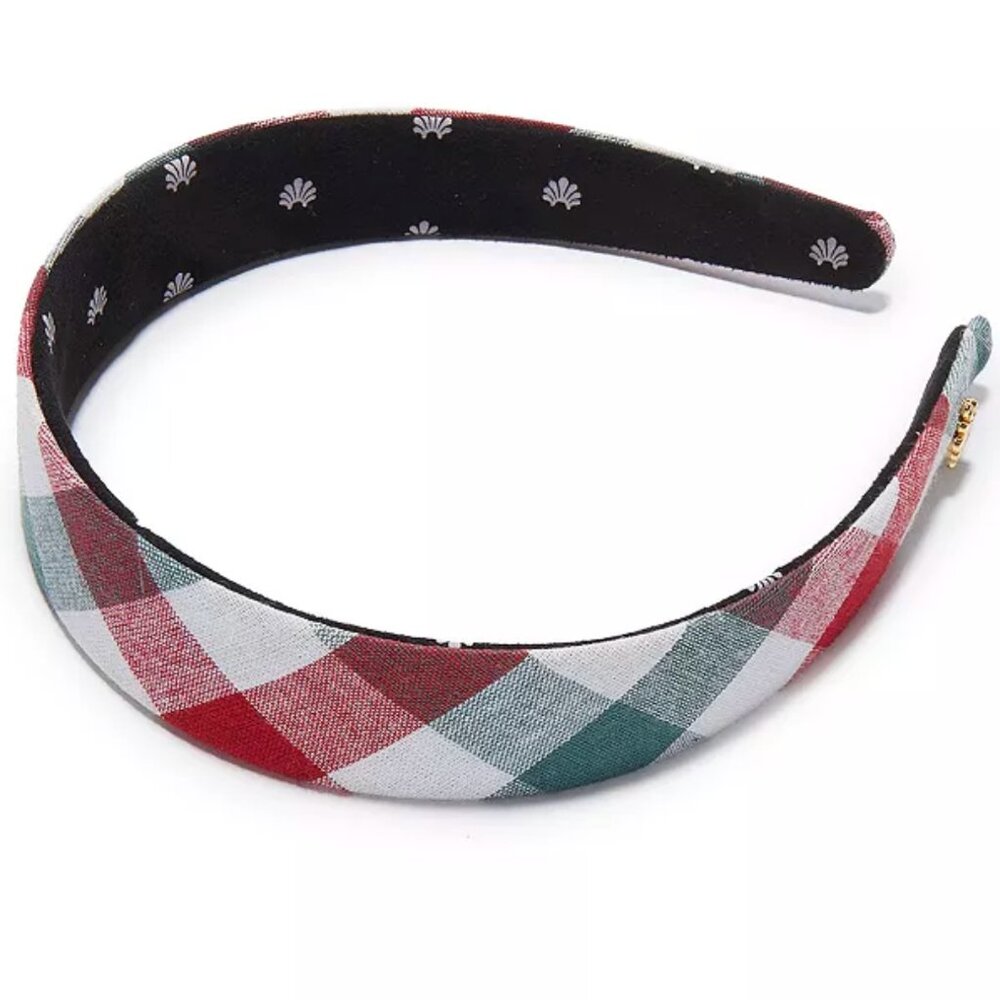 CLEARANCE: NWT Lele Sadoughi Christmas Gingham Bessette Headband